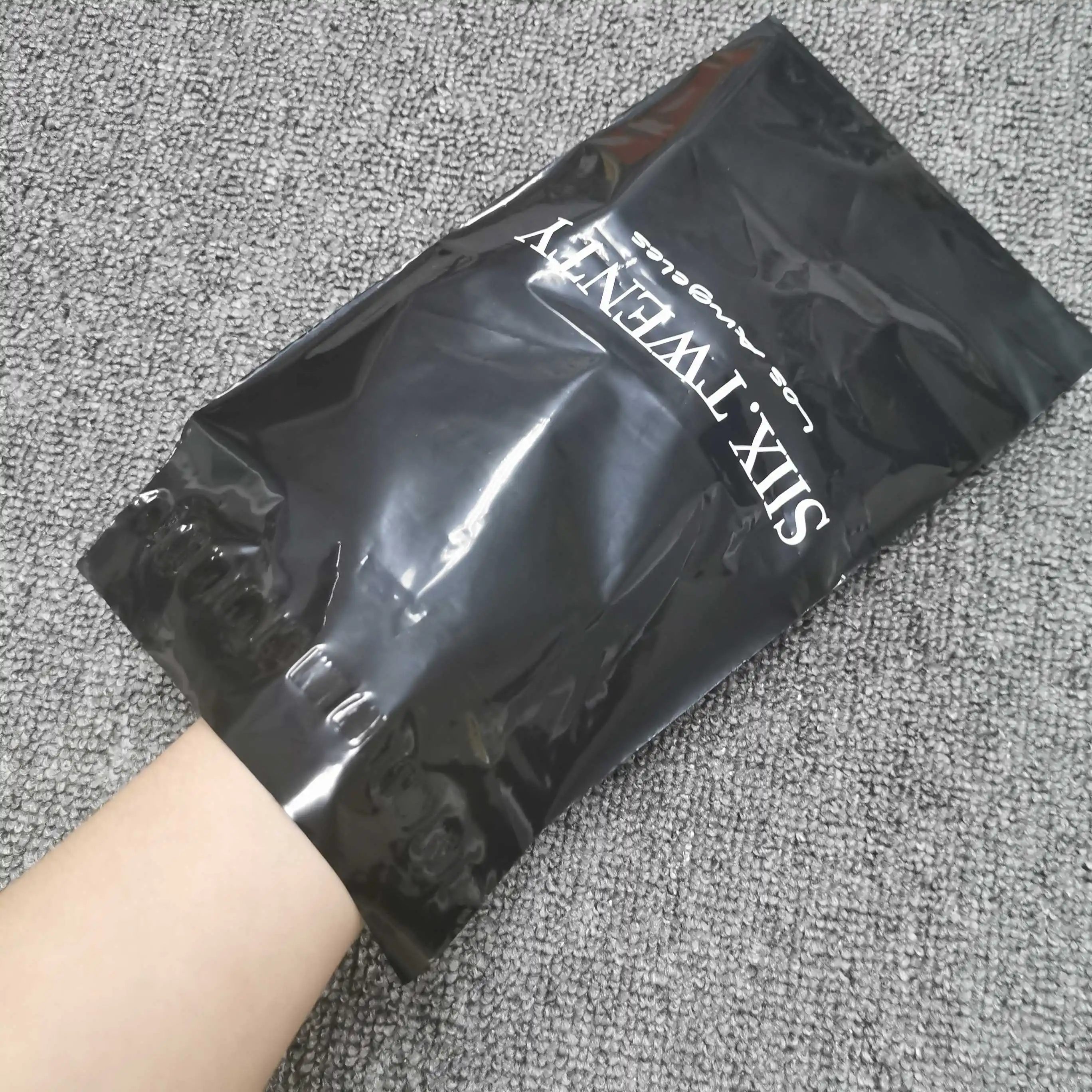 Custom Logo Black Mailer Envelope Postal Plastic Bag Express Shipping Poly Bags for clothing