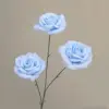3-headed diamond [without leaves] rose light blue