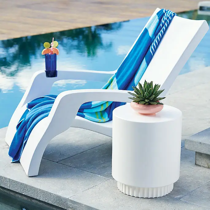 Luxury Deck Chair Frp Beach Patio Lounge Chair In Water Leisure Sun ...