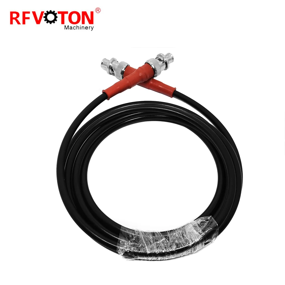 5KV SHV To SHV Male RG58C-U Cable Assembly High Voltage Jumper Cable Length supplier