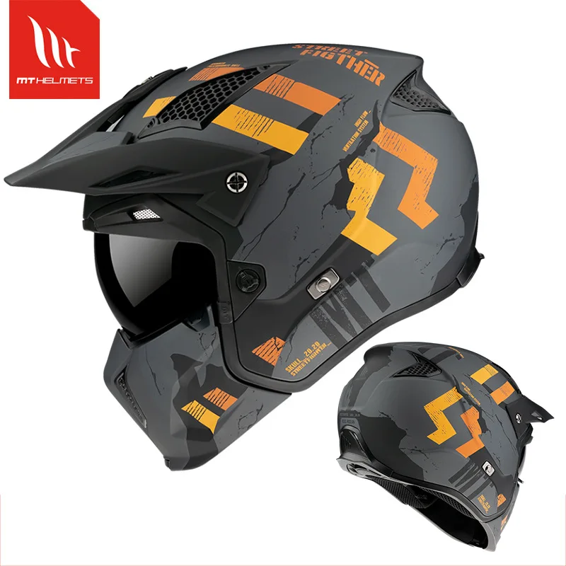 MT Street Fighter Full Face Helmet - DOT ECE Approved