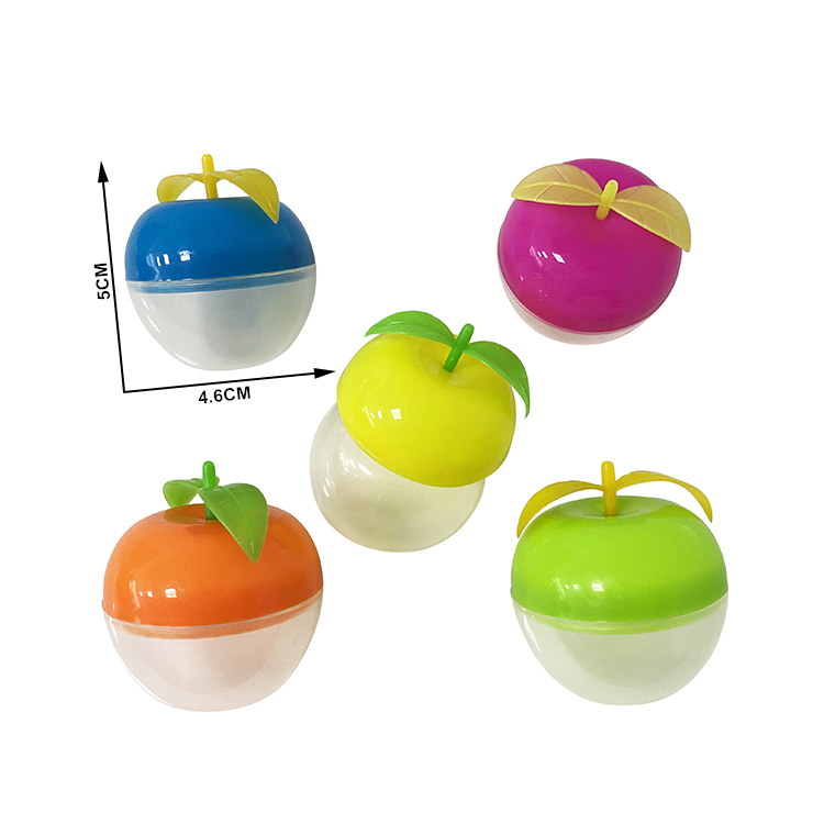 Небольшой пластиковый контейнер для сладких игрушек в форме яблока для детей