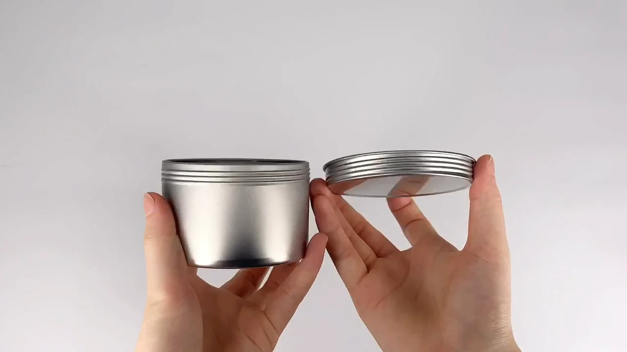 Customized Round Matte Black Color 140ml 5ml 15ml 30ml 500ml Aluminum