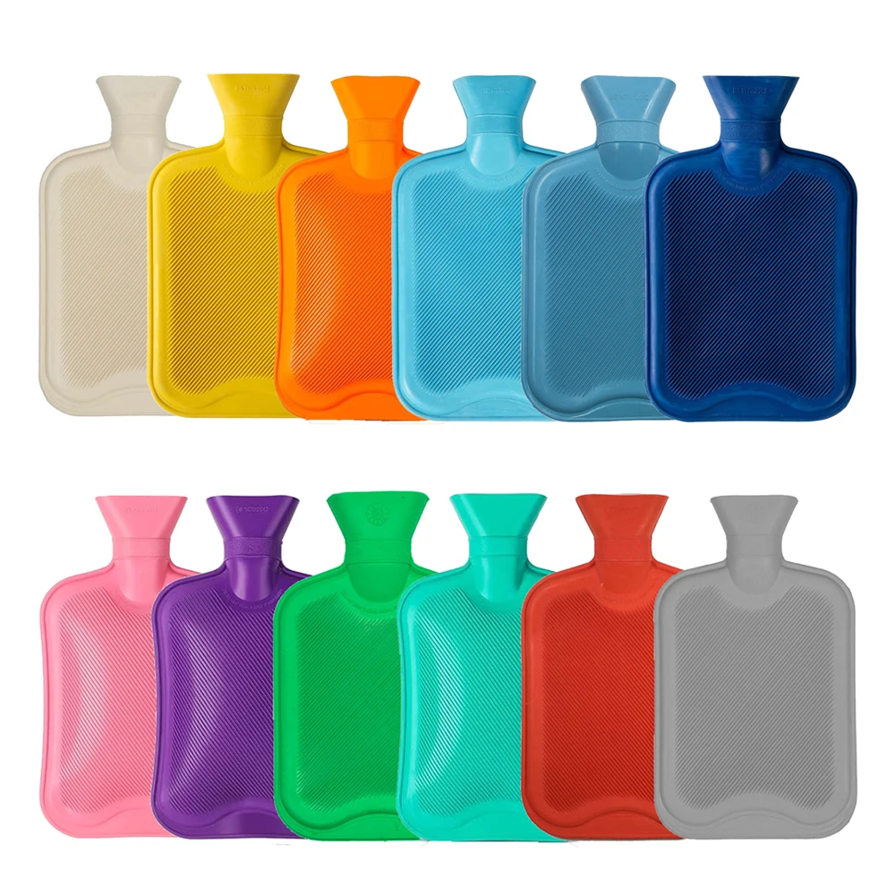 1l round shape rubber hot water bag hand warmer period pain relief hot water bottle