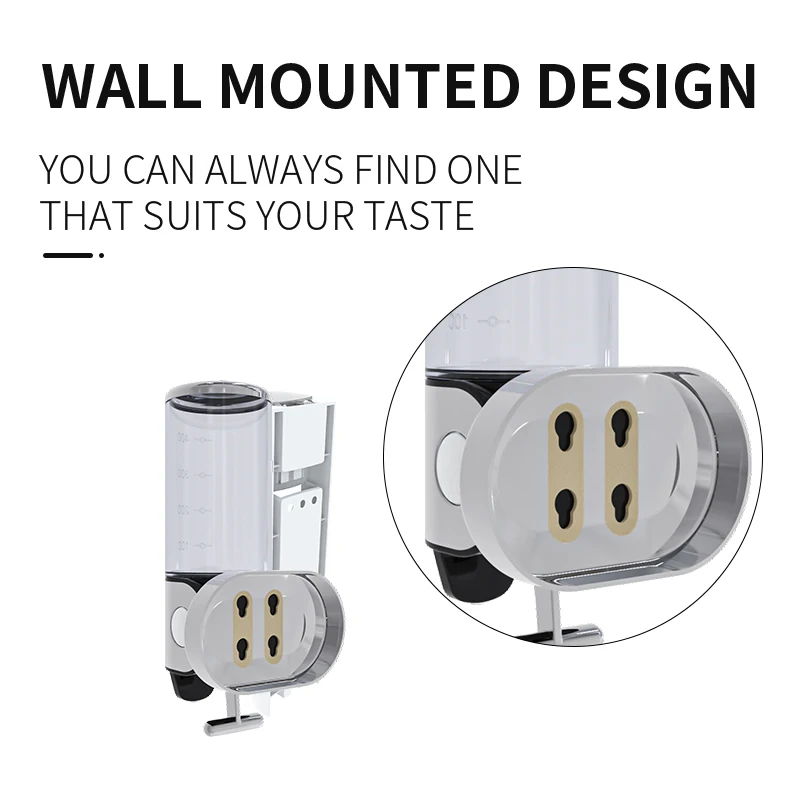 ABS Plastic Wall Mounted Liquid Soap Dispenser Hotel Shampoo Dispenser