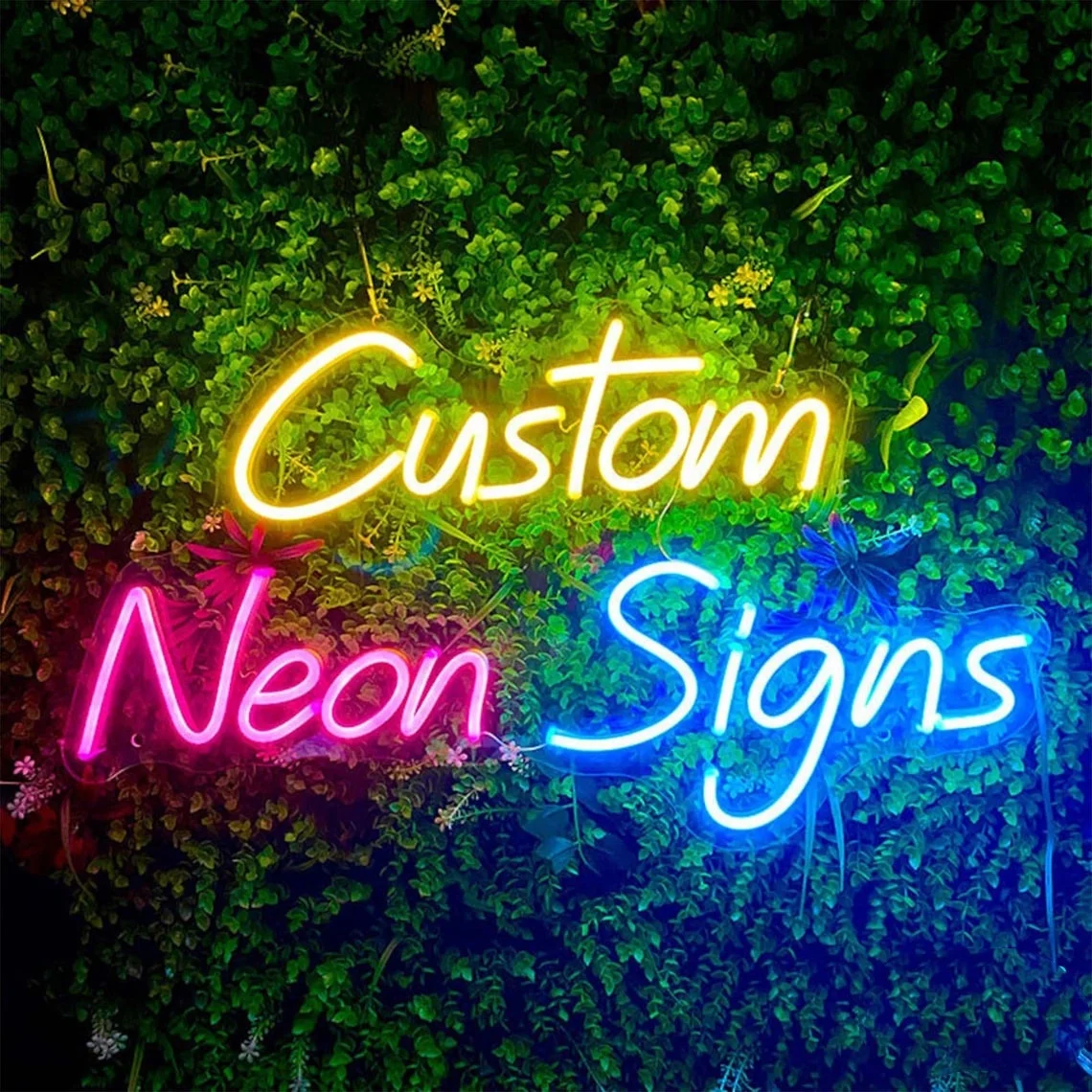 12V Acrylic Body Custom Neon LED Signs Temps Colorful Emitting Electronic for Cars Neon Lights