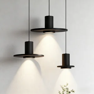 JACKSUN Black Hole Stone Bedside Pendant Lamp Retro Minimalist Style Restaurant Bar Counter Hotel Decor Lighting Fixture
