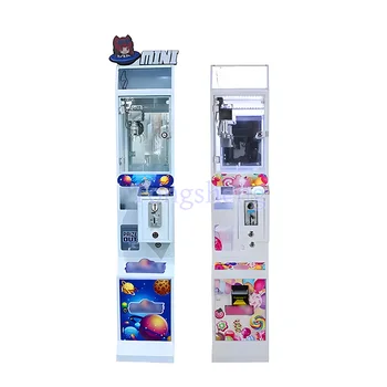 Mini Claw Machine Coin Operated Gift Vending Machine Custom Arcade Plush Toy Mini Super Claw Crane Machine with Bill Acceptor