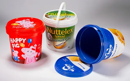 Round 1000ML Plastic Butter Spread Container with Handle| Alibaba.com