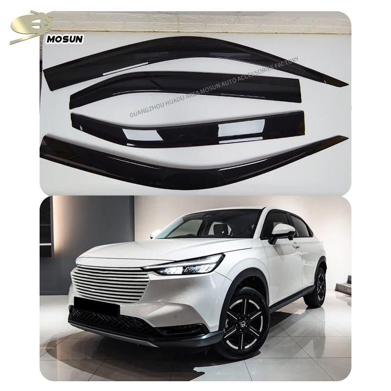 MOSUN Window Visor for HONDA VEZEL HR-V HRV 2020 2021 4x4 Auto Vent Visor Weather Shield Deflector Wind Breaker Rain Guard