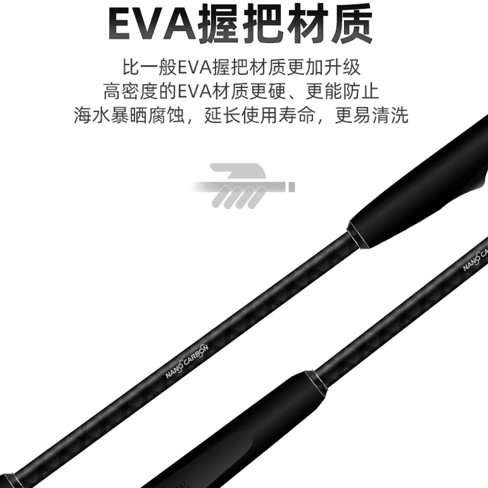 Casting Lure Fishing Rod Ultra Light Carbon 2.1m Spinning Fishing Rod Fast  Rod ML MH Mandarin Fish Rod Bass Rod Baitcasting Rod