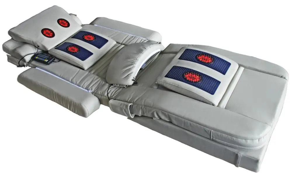 Soft Multiple Function Healthy Full Body Kneading Japan Shiatsu Massage Bed with Heating Vibration Mattress