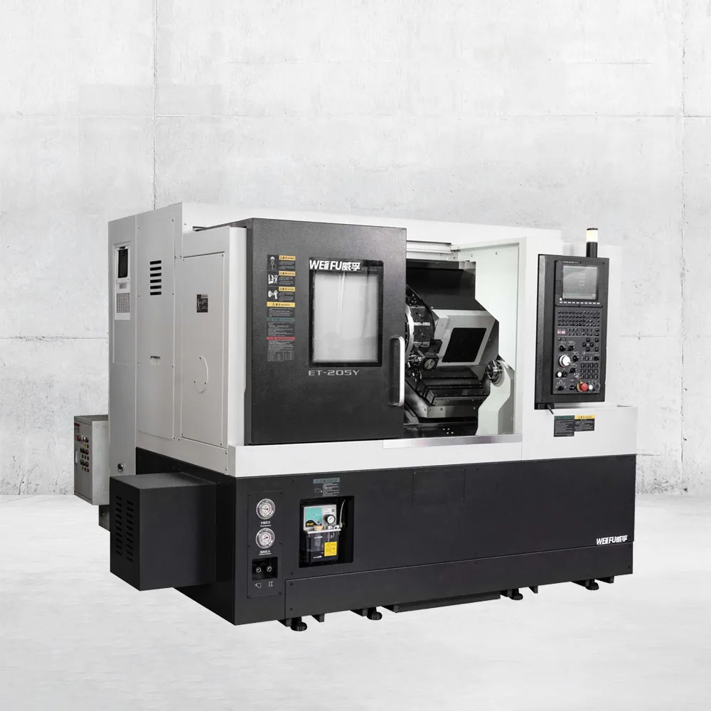 Factory Supply 4 Axis Turning Center HT300 Machine Tool Equipment Slant Bed FANUC WF-ET205Y Core Component Motor High-Accuracy