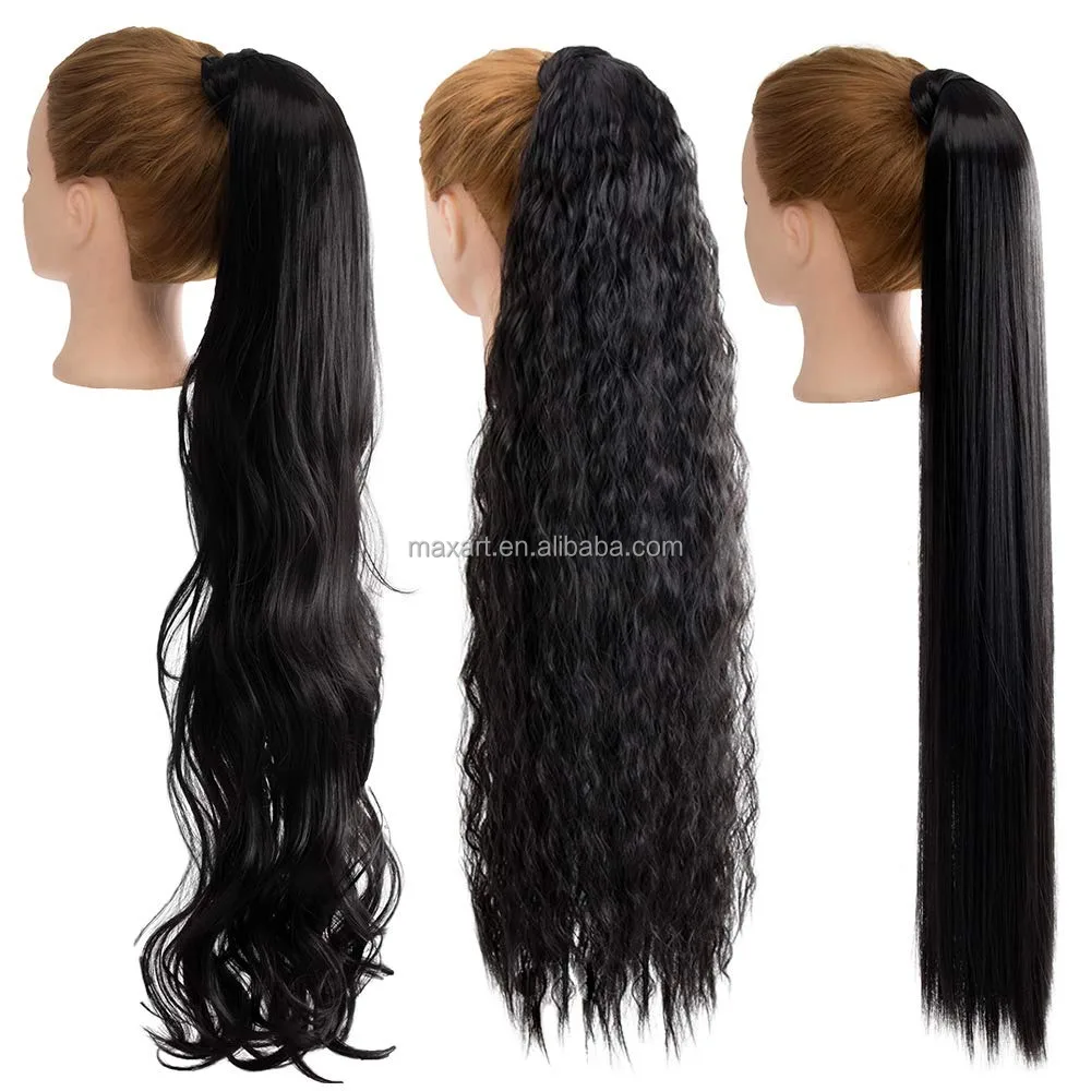 Афро кудрявые накладные волосы для конского хвоста синтетические шиньоны охватывающие кулиску волосы для конского хвоста