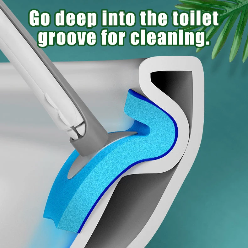 Brosse Toilettes Axentia Acier Inoxydable - Set Support Et Brosse Argenté