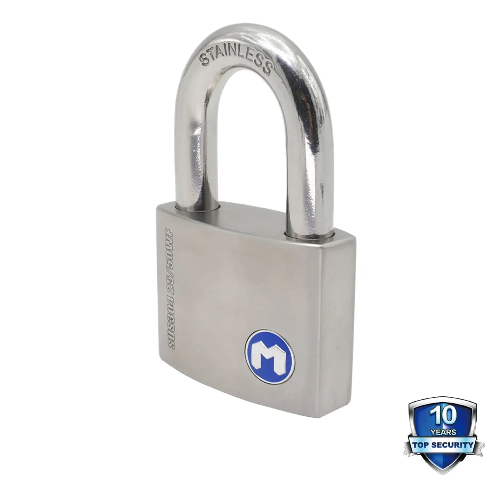 MOK Anti-Acid Anti-Pick Anti-Rust Padlock Key Unlock Waterproof Anti-Theft Features Polished Finish for All Types Containers