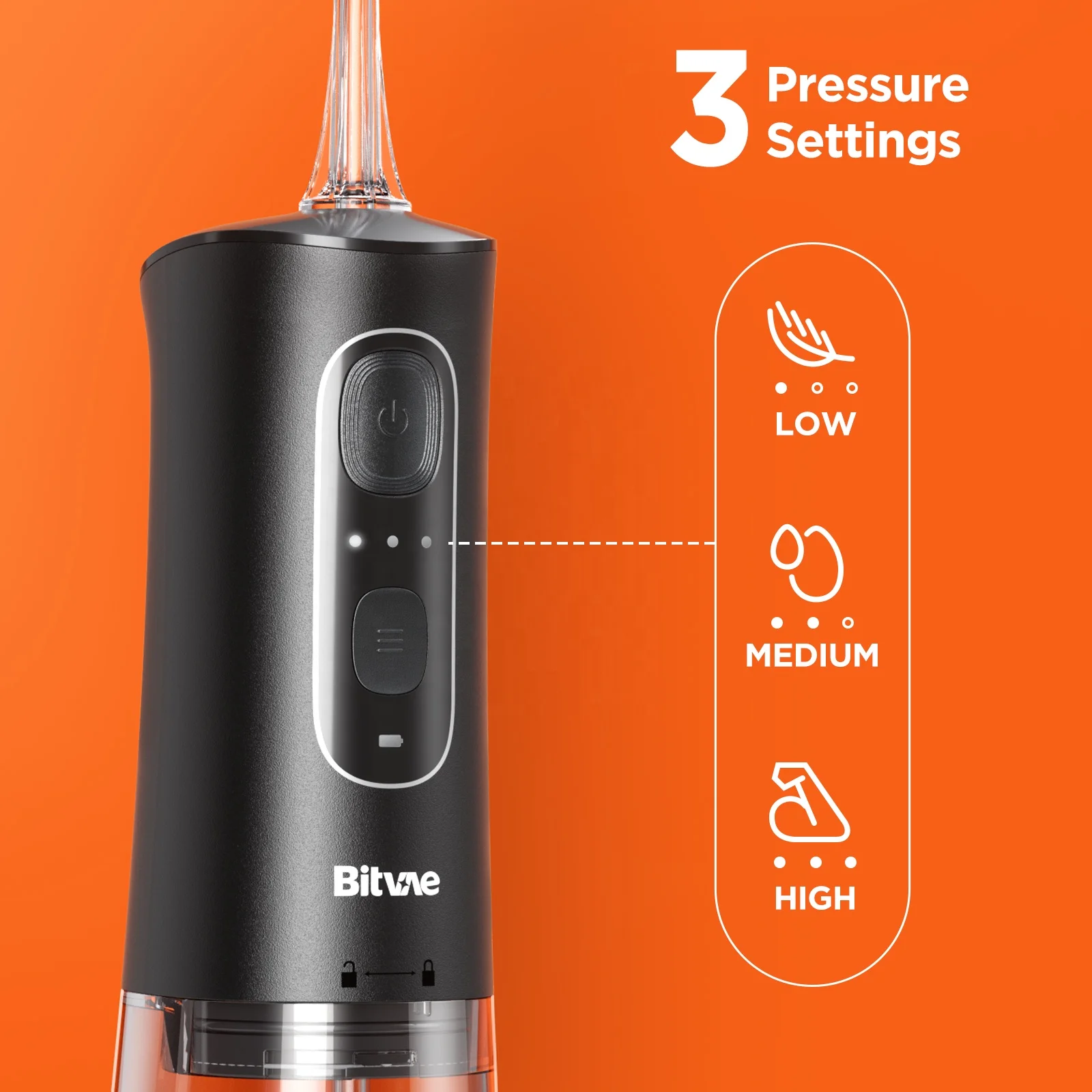 Bitvae BV C2 260ml Water Tank Water Flosser Oral Irrigator with 6 Nozzles