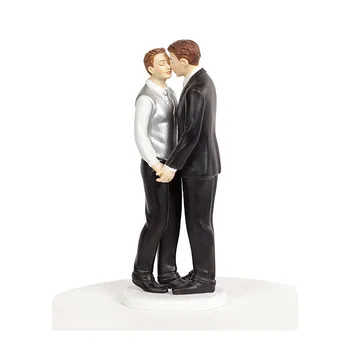 Wedding Collectibles Souvenirs Gifts Romance Gay Wedding Cake Topper Custom Resin Wedding Figurines