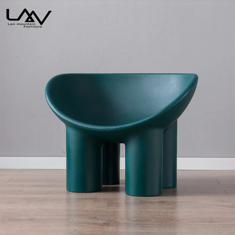 Colorful Plastic Roly Poly Elephant Leg Lounge Chair for Living Room ...