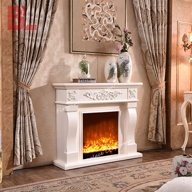 【いけこ】マントルピース 324モダンな屋内ケミニーマントルピース装飾炎電気チムニア暖炉