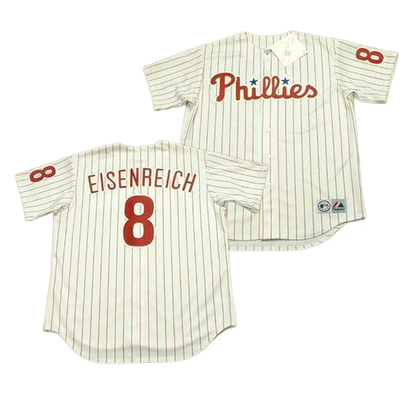 Wholesale Philadelphia 1 Richie Ashburn 4 Lenny Dykstra 8 Joe Morgan 9 Manny  Trillo Throwback Baseball Jersey Stitched S-5xl Phillie From m.