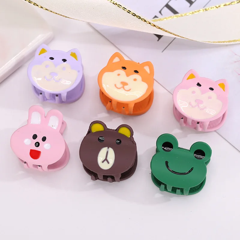 MIO Cute Cartoon Decorative Metal Cherry Hair Claw Hair Pin Grip Clamps Small Mini Flower Animal Fruit Hair Accessories