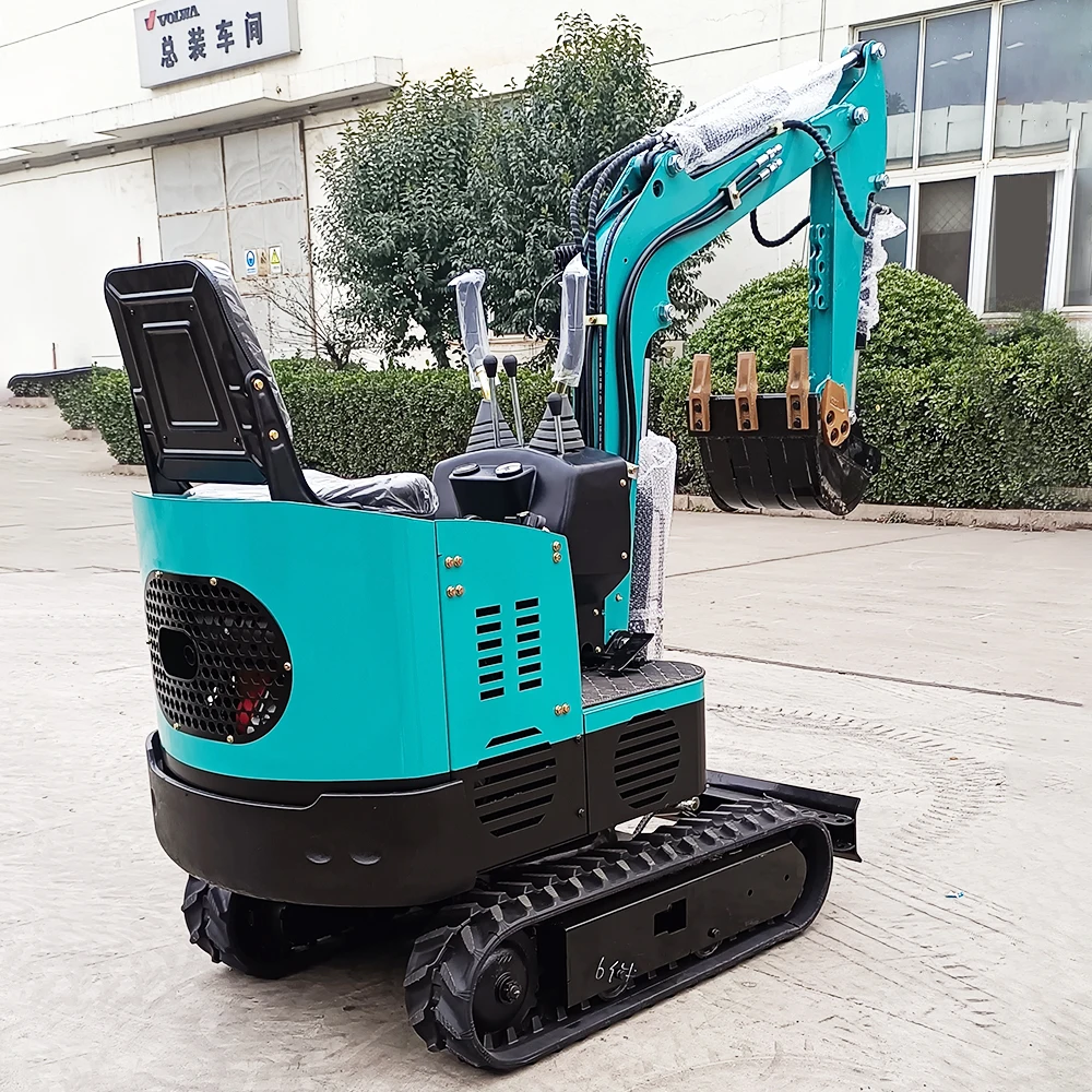 Robust 16HP Mini Excavator Adjustable Seat Hydraulic System for Construction Narrow Lane Operations Core Motor Included