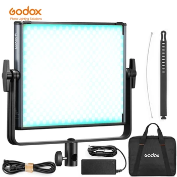 GODOX LDX50R /50BI /LDX100R/100BI RGB Full Color Fill Light LED Video Light Panel Support App Control for Live Video Photography