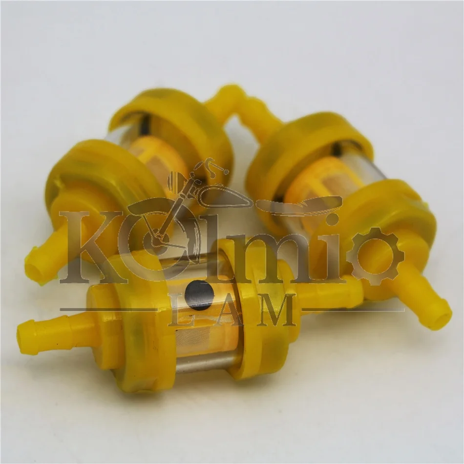 3pcs Universal Motorcycle Inline Gas/fuel Filter 6mm7mm 1/4" Lawn