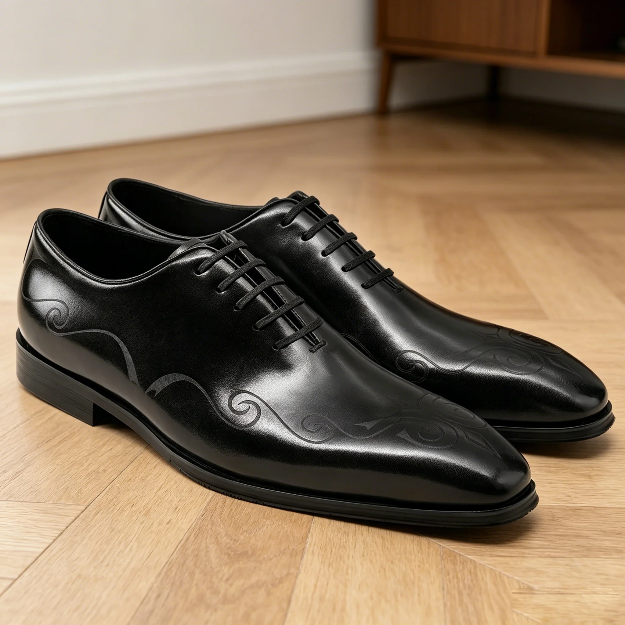 Designer Luxury Men Dress Office Genuine Leather Official Pointed Oxford Shoes