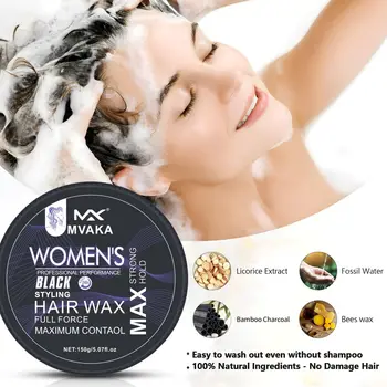 MVAKA Curl Edge Control Wax - Organic Hair Styling Paste