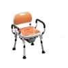 Foldable orange with toilet bowl