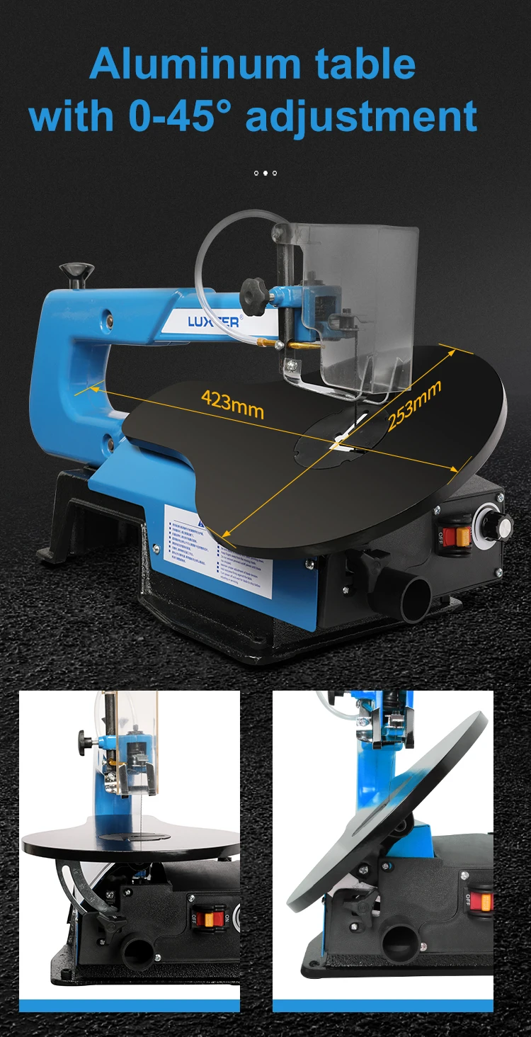 Luxter Pro 16 Inch Variable Speed Scroll Saw Machine Economic Buy