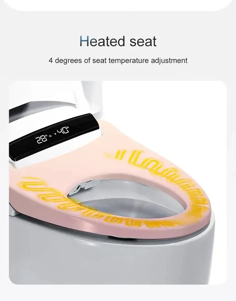 Bathroom Luxury Sensor Automatic Flush Ceramic One Piece Smart Toilet ...
