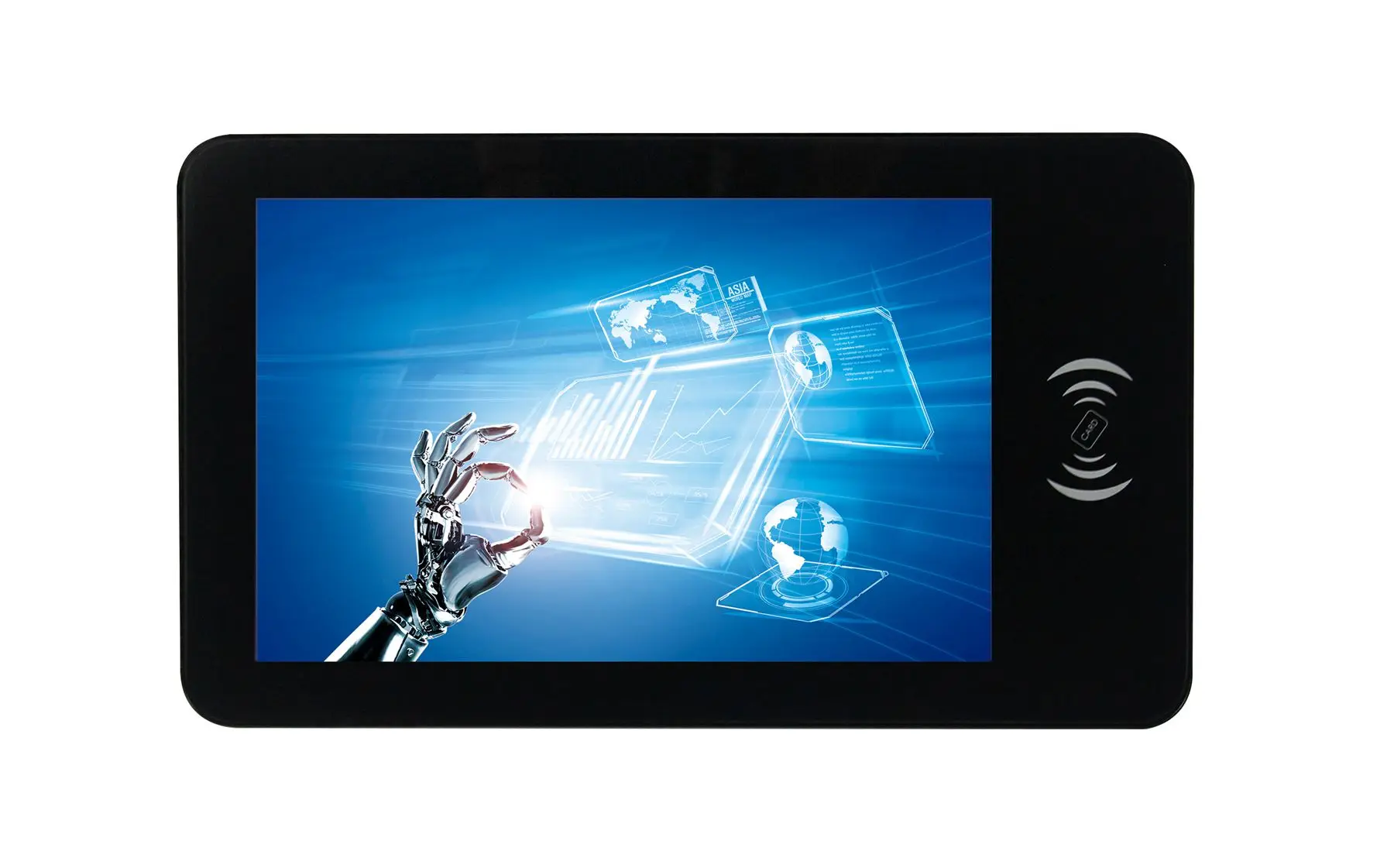 New Product 10.1 Inch Android Pc Touch Screen Monitor Lcd Display with Card Reader and Camera for Education Attendance