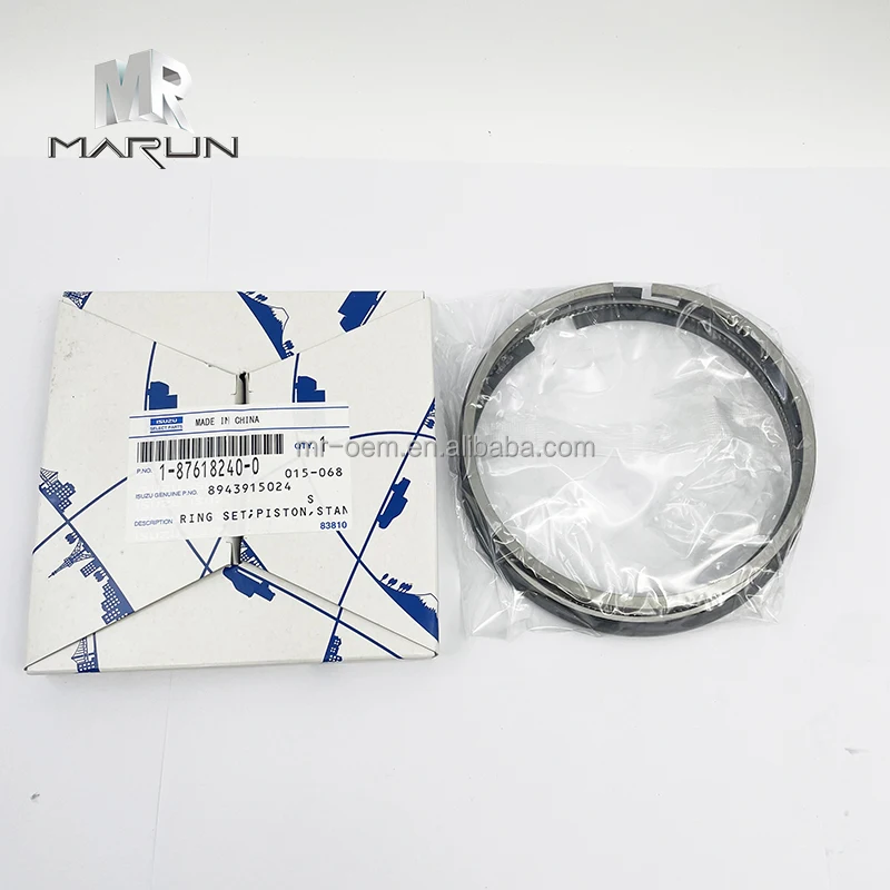 1-87618240-0(8-94391502-1) 4HK1 6HK1 Original Piston Ring STD for Excavator ZX330 Construction Machinery Engine Parts
