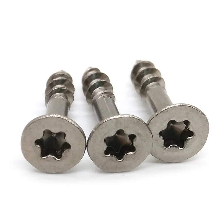 China Custom Precision flat head Screw Hex Torx Countersunk Head screw 304 Stainless Steel M2x3 Torx 5 Screw