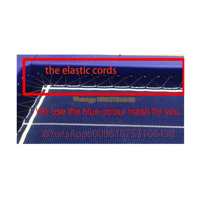 The mesh and elastic cords of Professional international Standard Gymnastics Trampoline