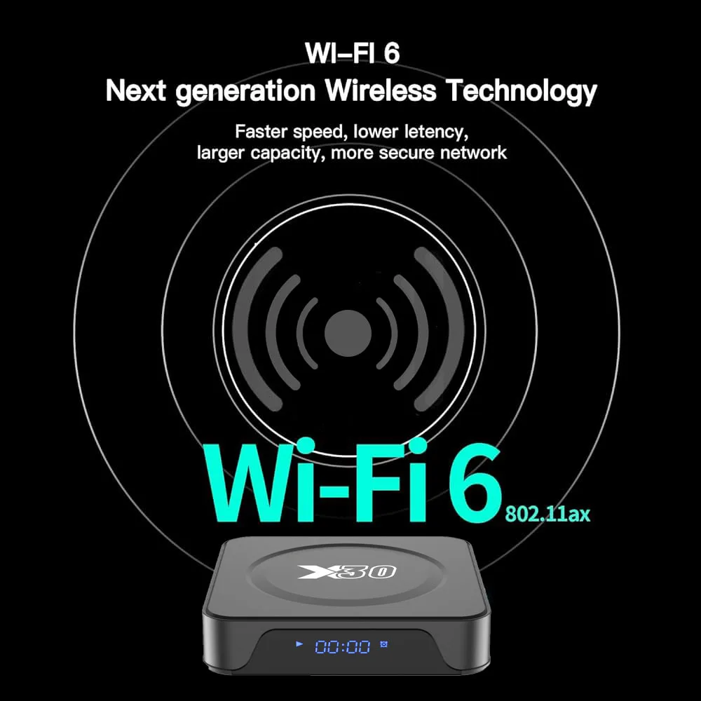 NEW MODEL X30 Android 12 Tv Box WIFI 6 Allwinner H618 2GB 16GB 4GB 32GB X Player Android Set Top Box Voice Remote Control