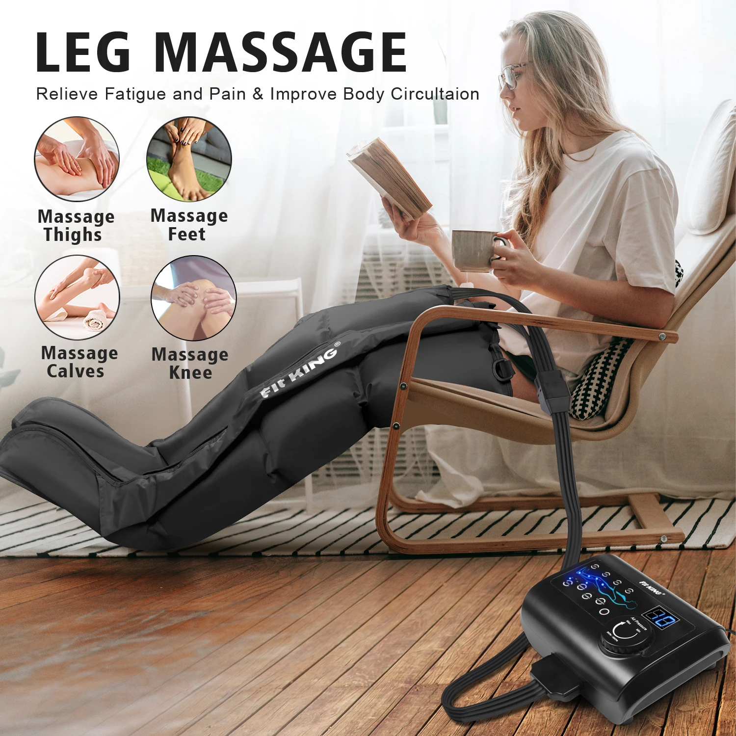 Leg Recovery System Air Compression Pression Boots Sequential Pump ...