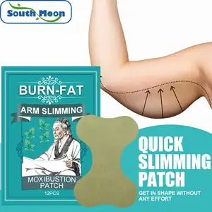 South Moon Thin Arm Moxibustion Paste to Burn Fat Suitable for Obese People Lazy Slimming Hot Compress Patch 12pcs