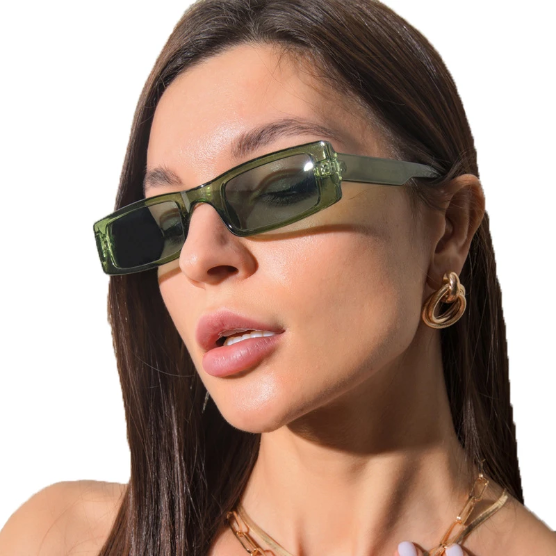 ADE WU PLS98048 occhiali da sole rettangolari Color caramella da