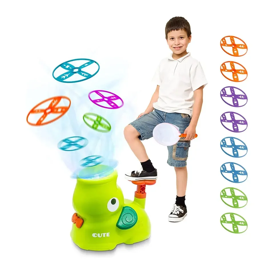 Pt 2024 Trending Products Flying Discs Launcher Toy With Catching Net