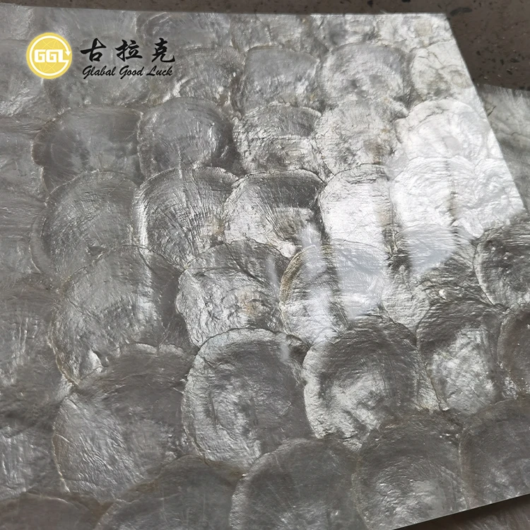 nature capiz shell mosaic tile for home decoration and diy furniture decoration manufacture