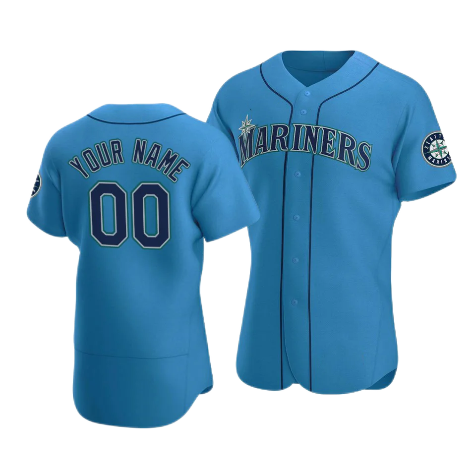 Wholesale 2022 Men's Seattle Mariners 00 Custom 1 Kyle Lewis 17 Mitch  Haniger 15 Kyle Seager Ken Griffey Jr Stitched S-5xl Baseball Jersey From  m.