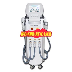 Новейший Ipl 4 в 1 Nd Yag лазер для удаления татуировок Ndyag + Elight Rf Удаление волос
