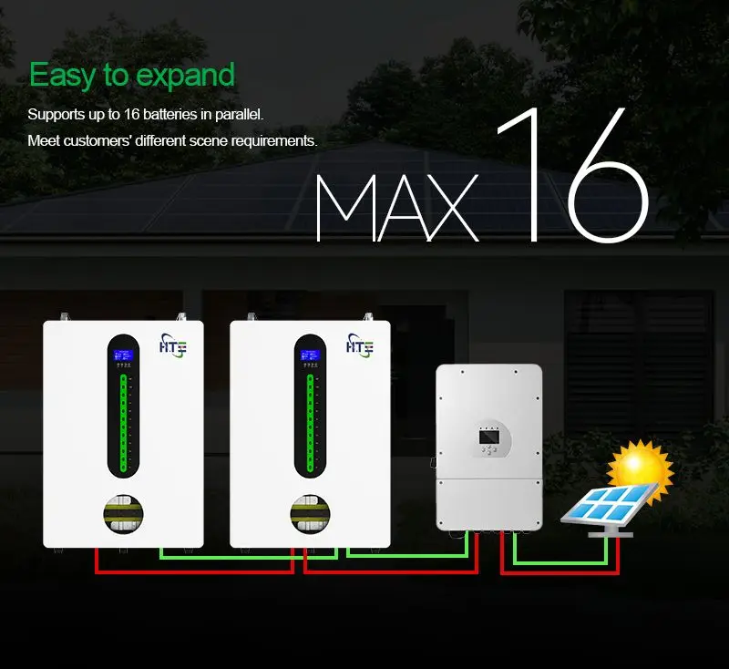 New Smart App 5kwh 10kwh Power Wall Lithium Ion Batteries 48v 51.2v Deep Cycle Solar Storage Lifepo4 Battery 100ah 200ah details