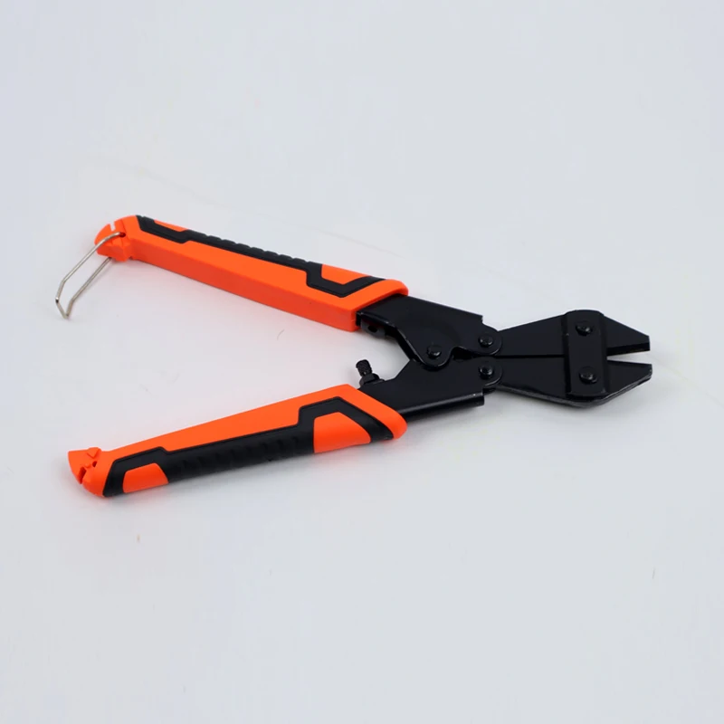 Rubber anti slip handle, carbon steel forging and cutting steel wire rope tool, wire cutting pliers, crimping pliers