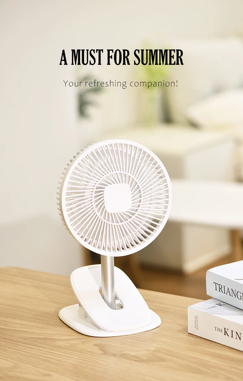 Usb Remote Control Fan, Portable, Electric, Plastic - detail 4