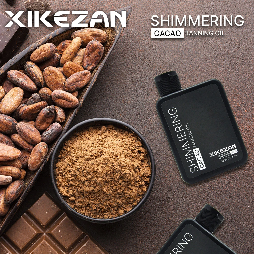 Organic Natural Travel Size Dark Tanning Oil With Spf Promotes Healthy Glow And Selfcare For